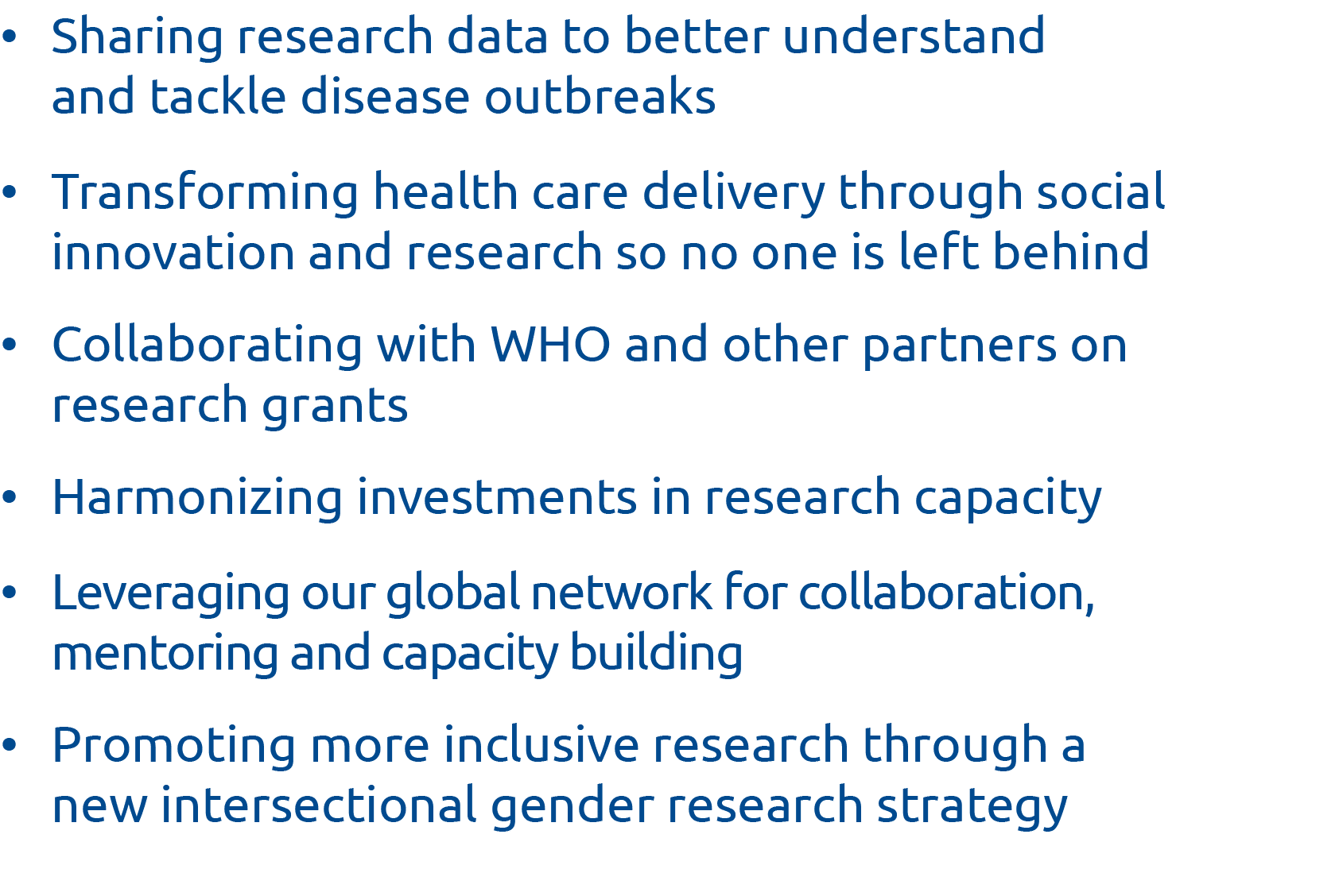  Sharing research data to better understand and tackle disease outbreaks  Transforming health care delivery through s   