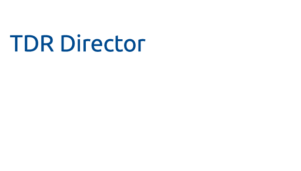Dr John Reeder TDR Director