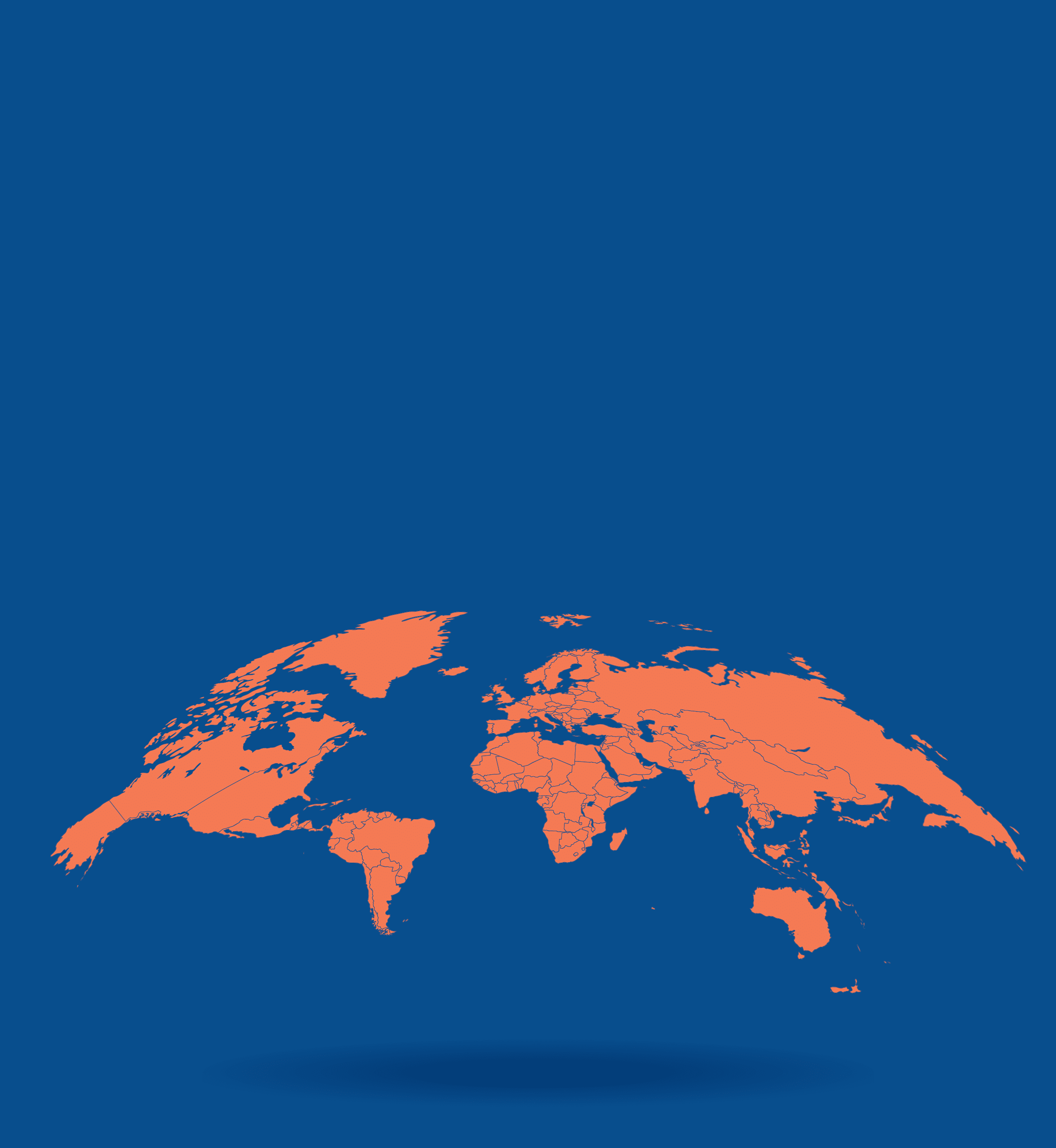 Ireland marked blue on world map vector  Gray background  Perfect for backgrounds, backdrop, poster, label, business concepts and wallpapers 